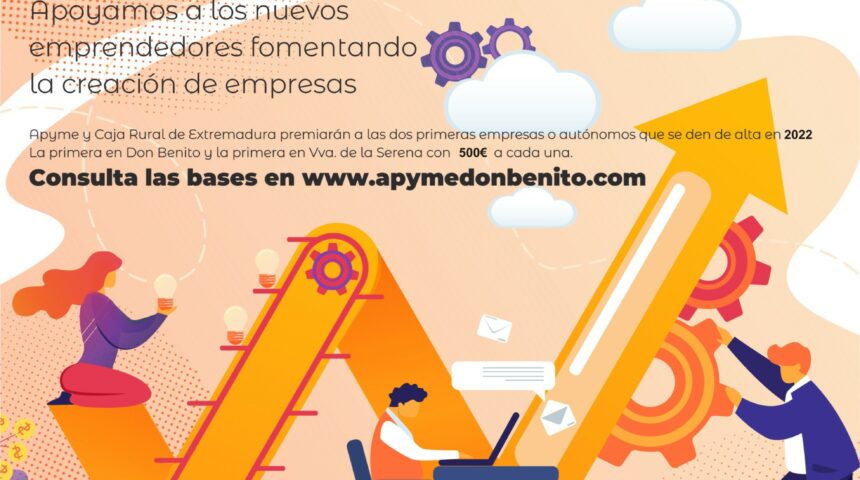 Por segundo año consecutivo, APYME Vegas Altas – La Serena y Caja Rural de Extremadura premiarán a las primeras empresas que se den de alta en Don Benito y Villanueva de la Serena