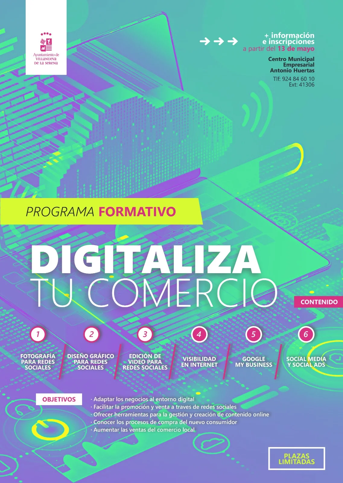 Comercio organiza el programa formativo «Digitaliza tu comercio» para adaptarse a las nuevas tendencias de consumo