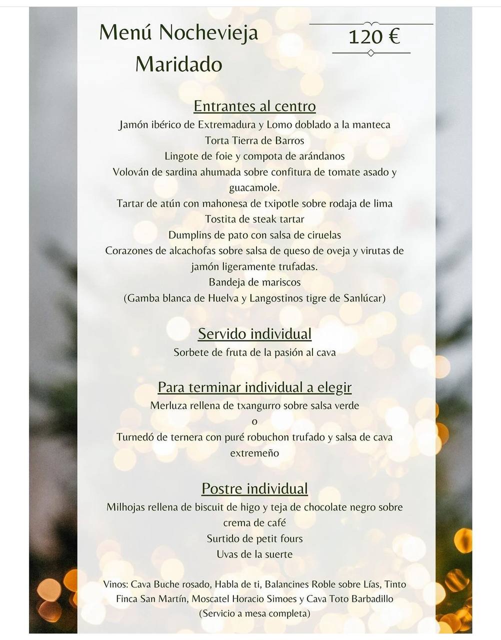 Restaurante Ábako-Menús De Navidad y Nochevieja